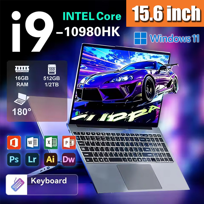 Pc Gaming Intel - كمبيوتر محمول قوي مقاس 15.6 بوصة