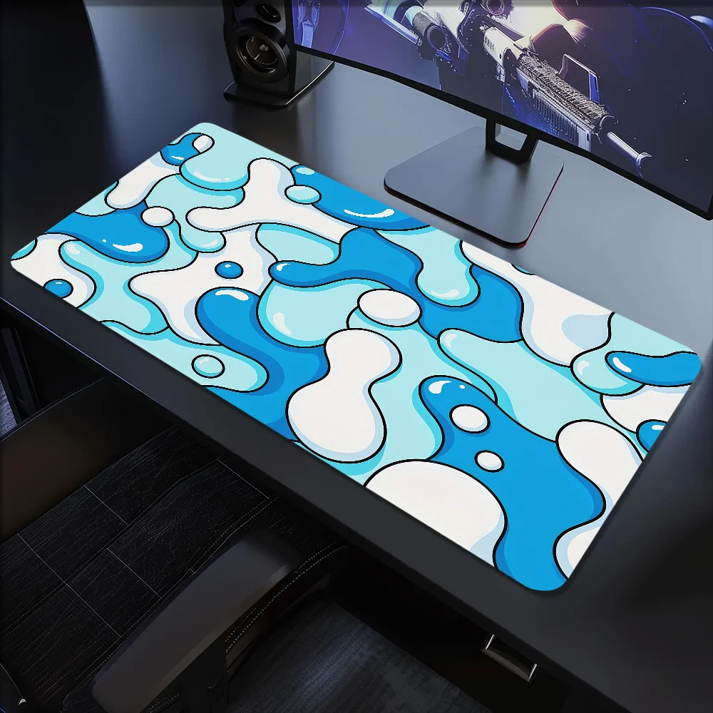 سجادة مكتب كبيرة بنمط سائل تجر - مراجعة Pc Gaming Liquid وسعره